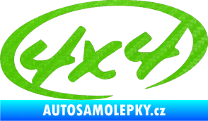 Samolepka 4x4 varianta 011 3D karbon zelený kawasaki