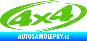 Samolepka 4x4 varianta 013 3D karbon zelený kawasaki