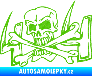 Samolepka 4x4 varianta 022 3D karbon zelený kawasaki