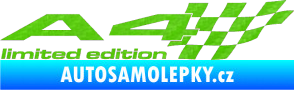 Samolepka A4 limited edition pravá 3D karbon zelený kawasaki