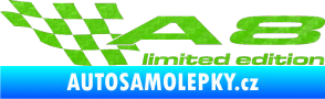 Samolepka A8 limited edition levá 3D karbon zelený kawasaki
