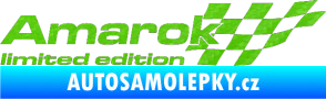 Samolepka Amarok limited edition pravá 3D karbon zelený kawasaki
