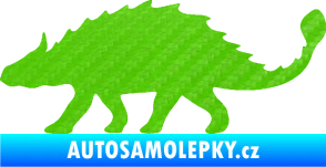 Samolepka Ankylosaurus 001 levá 3D karbon zelený kawasaki