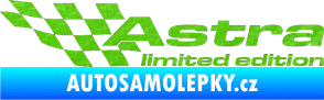Samolepka Astra limited edition levá 3D karbon zelený kawasaki
