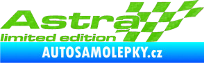Samolepka Astra limited edition pravá 3D karbon zelený kawasaki