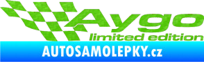 Samolepka Aygo limited edition levá 3D karbon zelený kawasaki