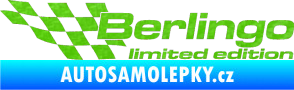 Samolepka Berlingo limited edition levá 3D karbon zelený kawasaki