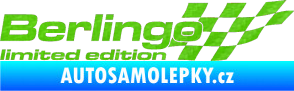 Samolepka Berlingo limited edition pravá 3D karbon zelený kawasaki