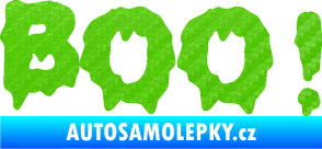 Samolepka Boo! 3D karbon zelený kawasaki