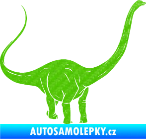 Samolepka Brachiosaurus 002 pravá 3D karbon zelený kawasaki