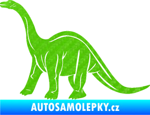 Samolepka Brachiosaurus 003 levá 3D karbon zelený kawasaki
