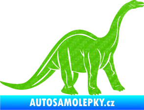 Samolepka Brachiosaurus 003 pravá 3D karbon zelený kawasaki