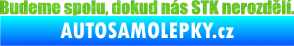 Samolepka Budeme spolu, dokud nás STK nerozdělí 3D karbon zelený kawasaki