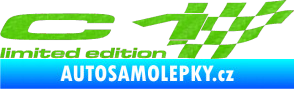 Samolepka C1 limited edition pravá 3D karbon zelený kawasaki