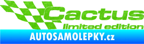 Samolepka Cactus limited edition levá 3D karbon zelený kawasaki