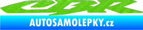 Samolepka CBR 001 3D karbon zelený kawasaki