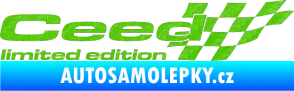 Samolepka Ceed limited edition pravá 3D karbon zelený kawasaki