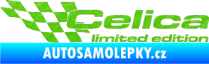 Samolepka Celica limited edition levá 3D karbon zelený kawasaki