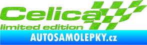 Samolepka Celica limited edition pravá 3D karbon zelený kawasaki