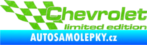Samolepka Chevrolet limited edition levá 3D karbon zelený kawasaki