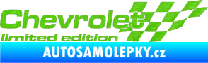 Samolepka Chevrolet limited edition pravá 3D karbon zelený kawasaki