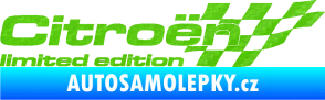 Samolepka Citroen limited edition pravá 3D karbon zelený kawasaki