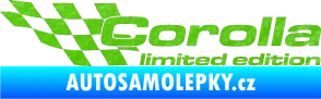 Samolepka Corolla limited edition levá 3D karbon zelený kawasaki