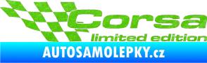 Samolepka Corsa limited edition levá 3D karbon zelený kawasaki