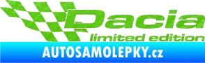 Samolepka Dacia limited edition levá 3D karbon zelený kawasaki