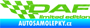 Samolepka DAF limited edition levá 3D karbon zelený kawasaki