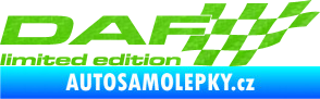 Samolepka DAF limited edition pravá 3D karbon zelený kawasaki