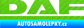 Samolepka DAF 3D karbon zelený kawasaki