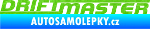 Samolepka Drift master nápis 3D karbon zelený kawasaki