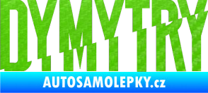 Samolepka Dymytry 001 3D karbon zelený kawasaki