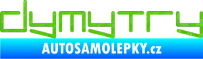 Samolepka Dymytry 002 3D karbon zelený kawasaki