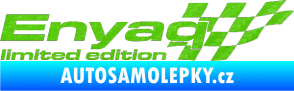 Samolepka Enyaq limited edition pravá 3D karbon zelený kawasaki