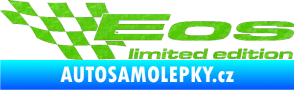 Samolepka Eos limited edition levá 3D karbon zelený kawasaki