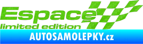 Samolepka Espace limited edition pravá 3D karbon zelený kawasaki