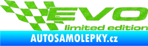 Samolepka Evo limited edition levá 3D karbon zelený kawasaki