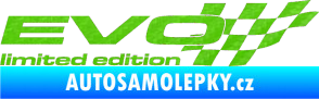 Samolepka Evo limited edition pravá 3D karbon zelený kawasaki
