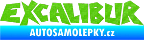 Samolepka Excalibur 3D karbon zelený kawasaki