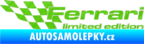 Samolepka Ferrari limited edition levá 3D karbon zelený kawasaki