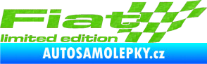 Samolepka Fiat limited edition pravá 3D karbon zelený kawasaki