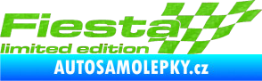 Samolepka Fiesta limited edition pravá 3D karbon zelený kawasaki