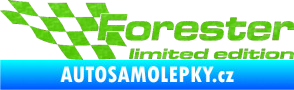 Samolepka Forester limited edition levá 3D karbon zelený kawasaki