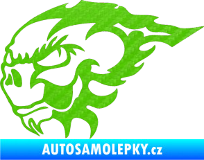 Samolepka Glum levá 3D karbon zelený kawasaki