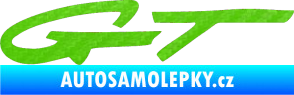 Samolepka GT 001 3D karbon zelený kawasaki