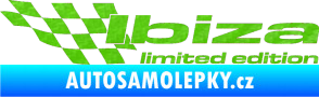 Samolepka Ibiza limited edition levá 3D karbon zelený kawasaki
