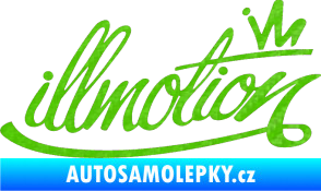 Samolepka Illmotion 3D karbon zelený kawasaki