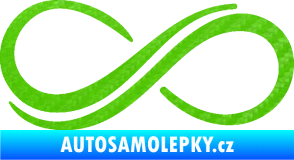 Samolepka Inifinity 001 levá 3D karbon zelený kawasaki
